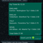Vip Ticket 06.12.25 fixed matches
